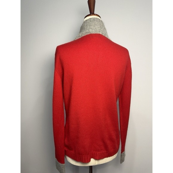 Vintage VICE DEPOR 100% Cashmere Turtleneck Sweater Size 40 M/L Red - Picture 2 of 8